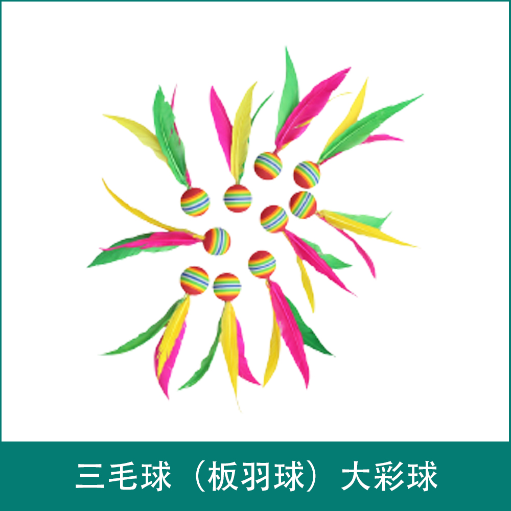LJSanmao ball（battledore and shuttlecock）Big colored ball