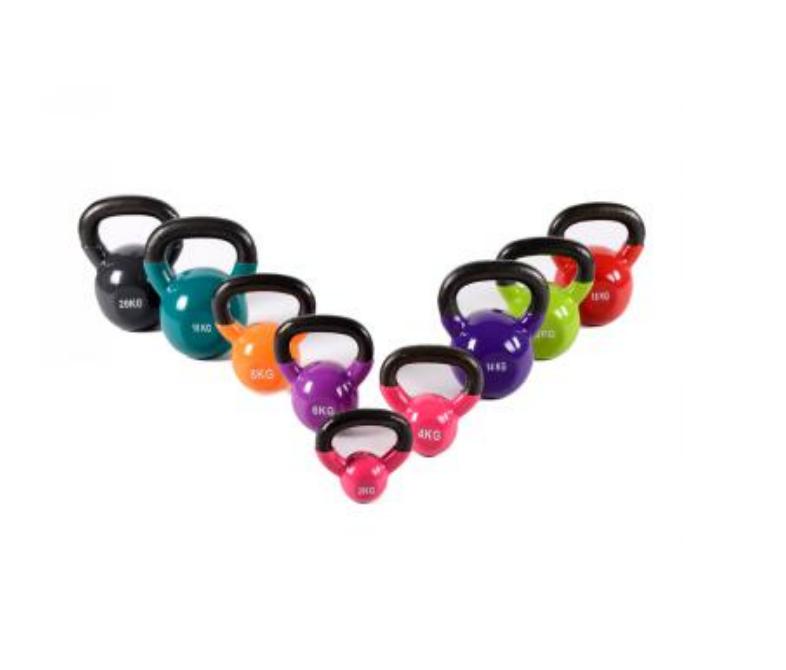 Colorful kettlebells10kg